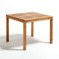 Table de jardin carrée en bois naturel